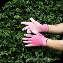 SRSAFETY 13g color gloves yard work glove/pink garden glove